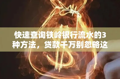 快速查询铁岭银行流水的3种方法，贷款千万别忽略这些细节！