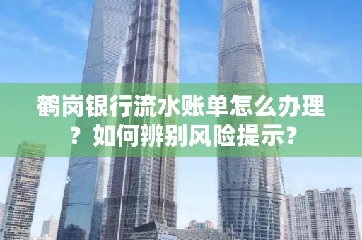 鹤岗银行流水账单怎么办理？如何辨别风险提示？