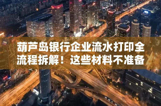 葫芦岛银行企业流水打印全流程拆解！这些材料不准备分分钟白跑一趟